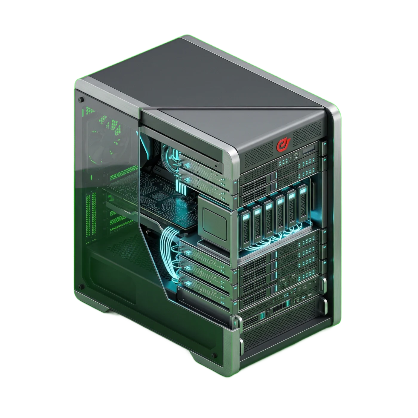 Cutaway illustration of CodeSubmit infrastructure hosted securely in Germany